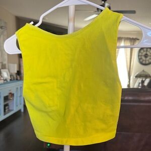 FP Movement by Free People Neon Yellow Crop Top
